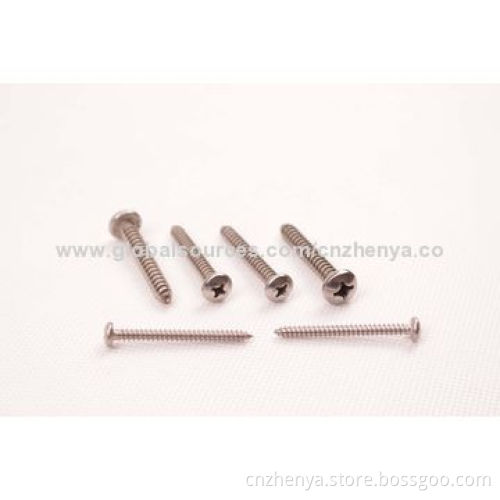 Stainless Steel Pan Head Phillip Star Self Tapping Screws with DIN, GB, IFI, BS, ART Standards